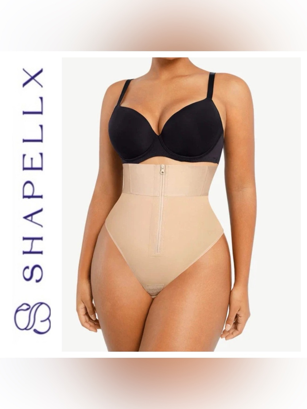 Shapellx Nude AirSlim HighRise Body Sculpting Thong Size 3X